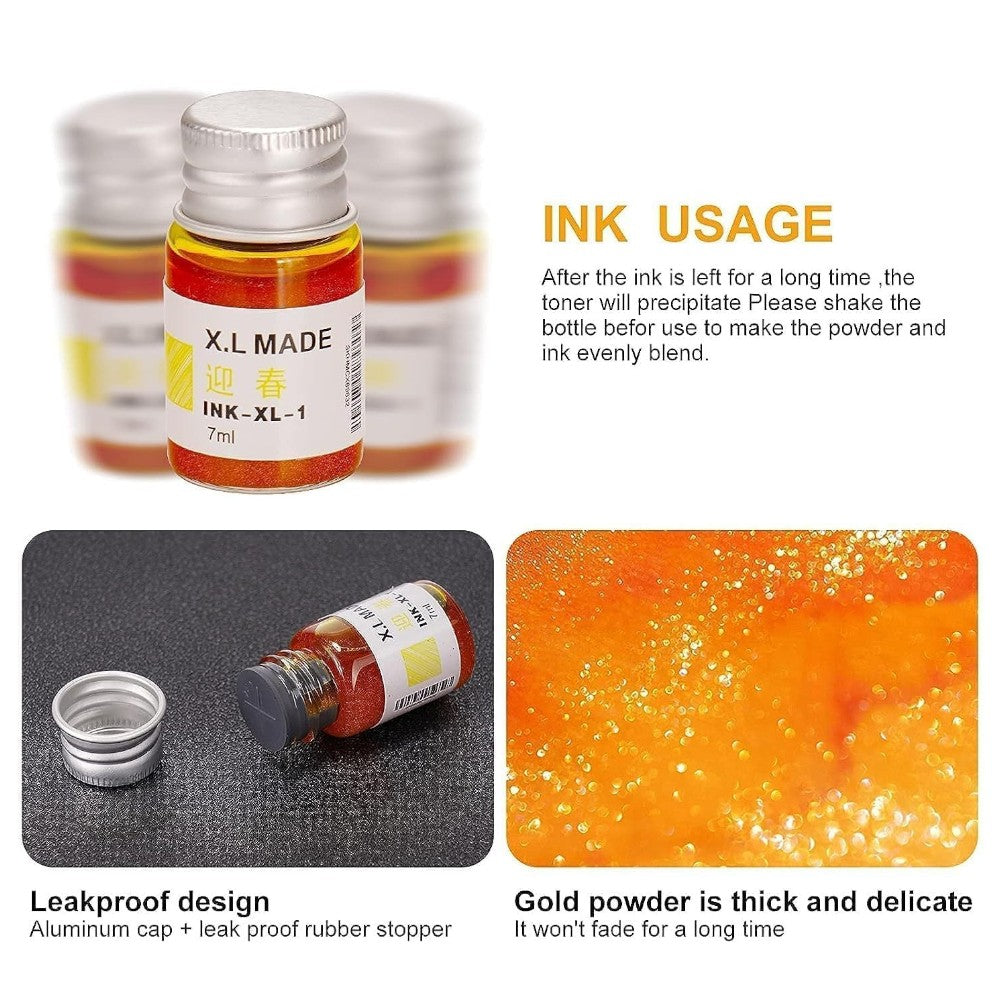 Canvazo Glass Dipping Pen Set - Vintage Crystal Pen with Ink